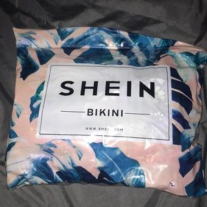 purple floral bikini